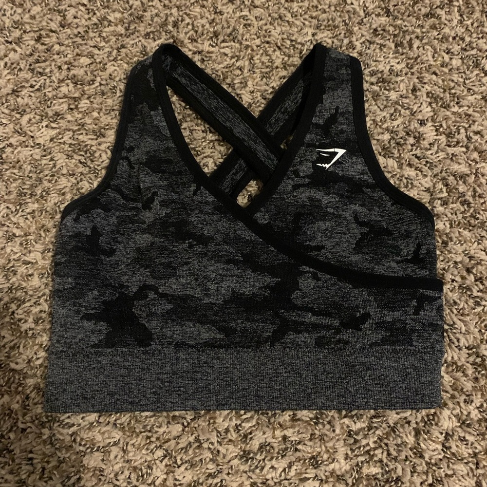 Gymshark camo sports bra